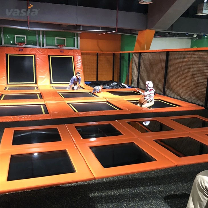 Kids Jumping Large Indoor Trampoline Park Equipment