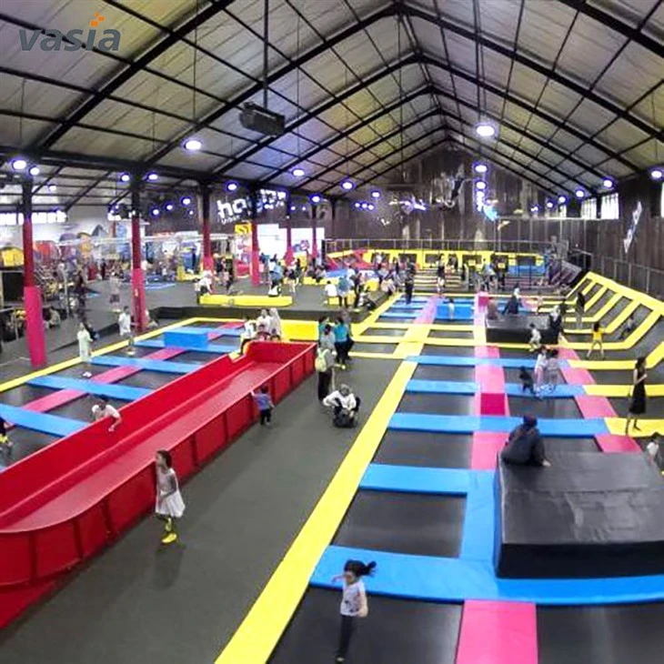 Kids Jumping Large Indoor Trampoline Park Equipment